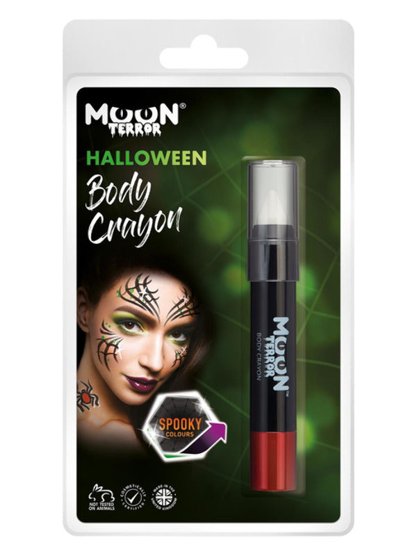 Moon Terror Halloween Body Crayons, White - 2