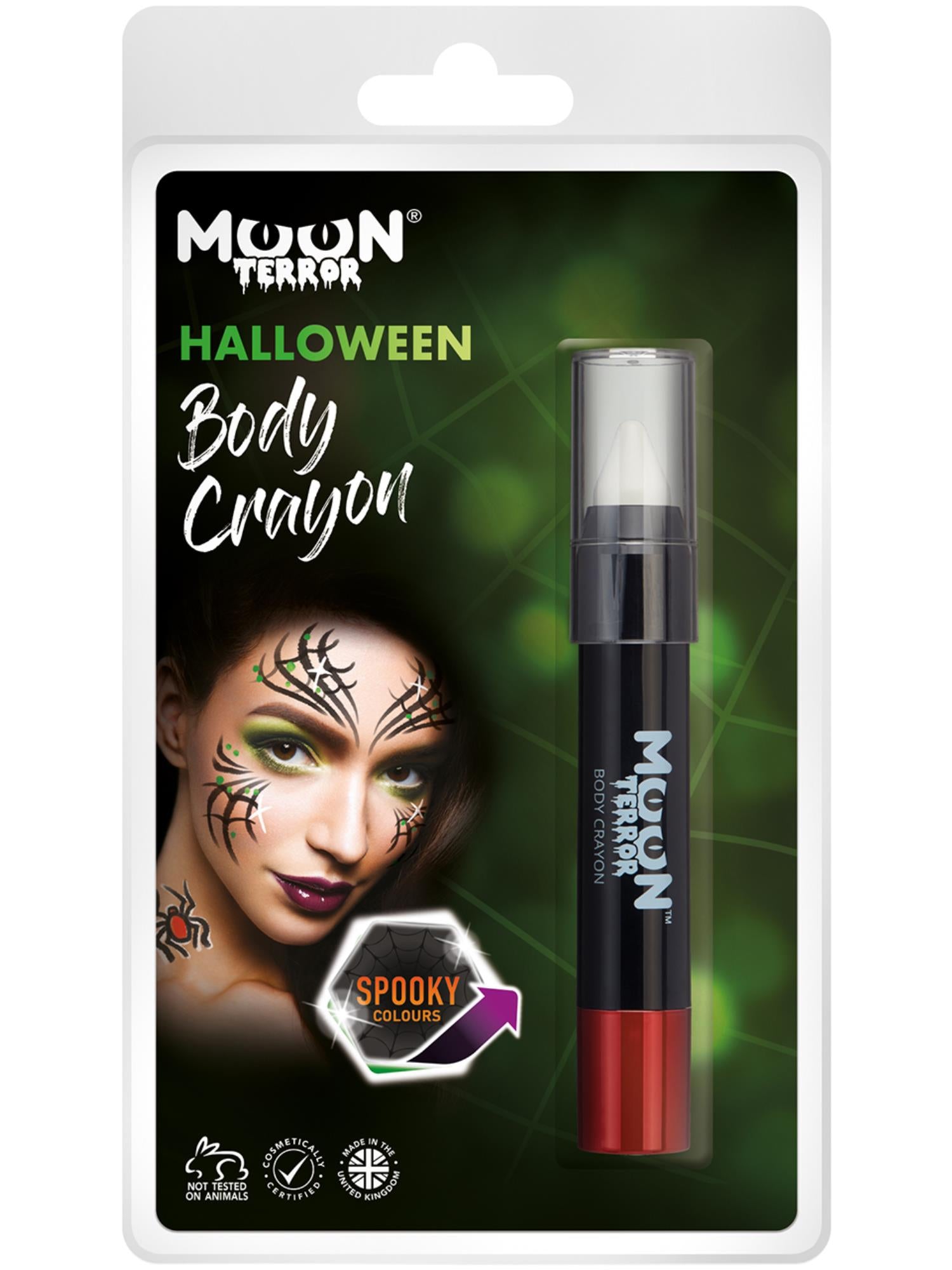 Moon Terror Halloween Body Crayons, White 1