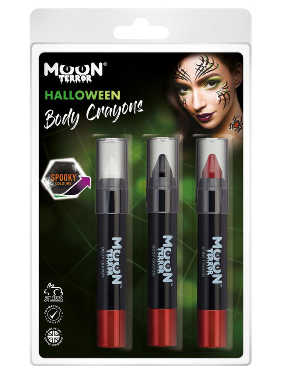 Moon Terror Halloween Body Crayons,  - 1