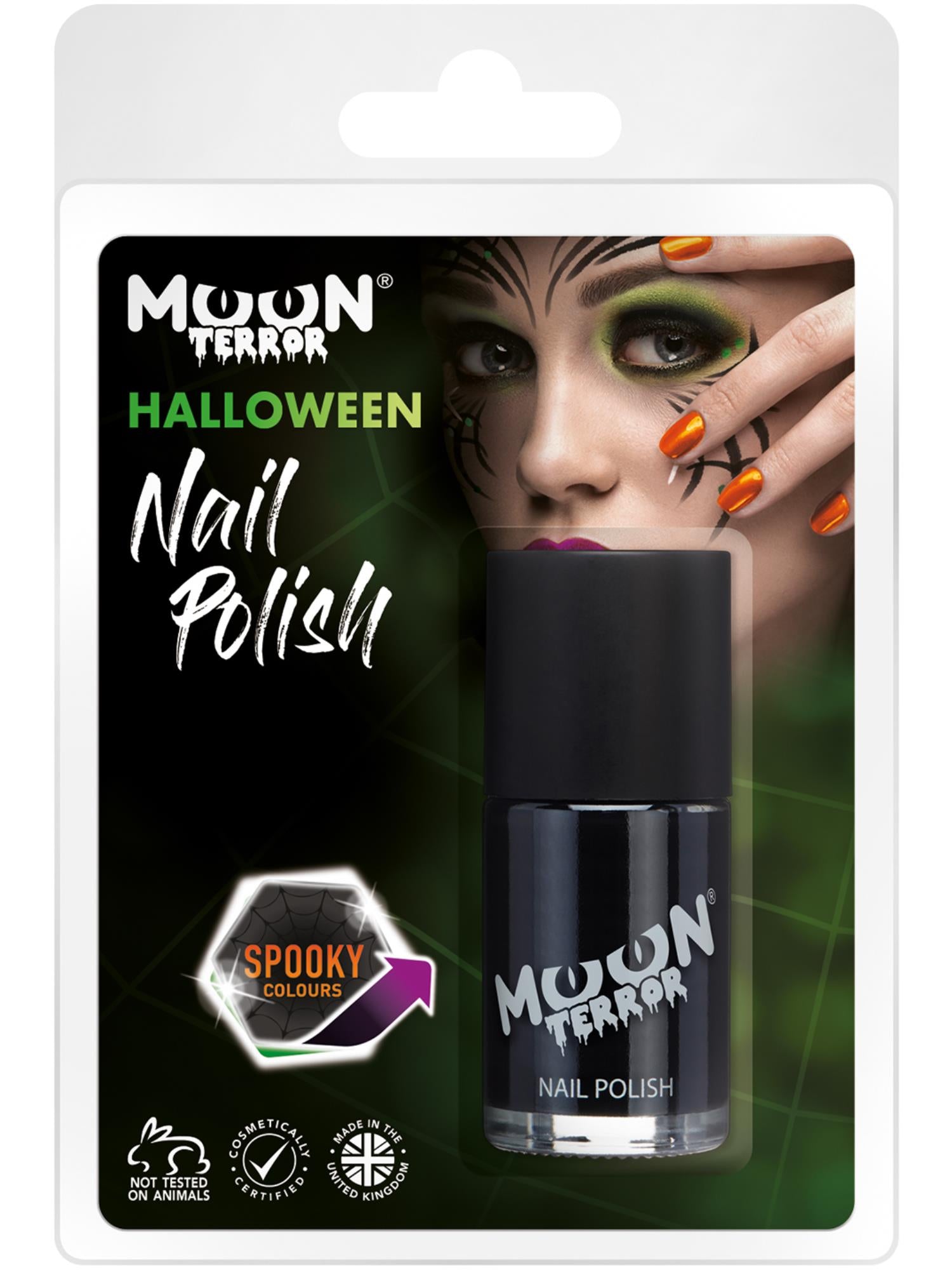 Moon Terror Halloween Nail Polish, Black 1