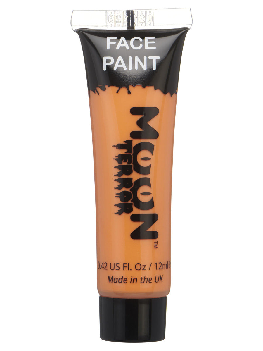 Moon Terror Halloween Face & Body Paint, Orange - 1