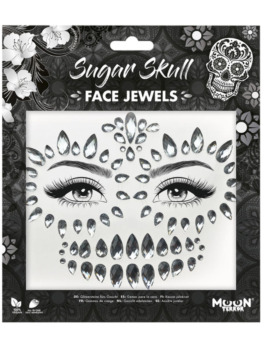 Moon Terror Face Jewels, Sugar Skull - 1