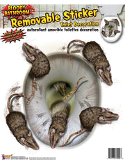 Bloody Rat Toilet Seat Stickers