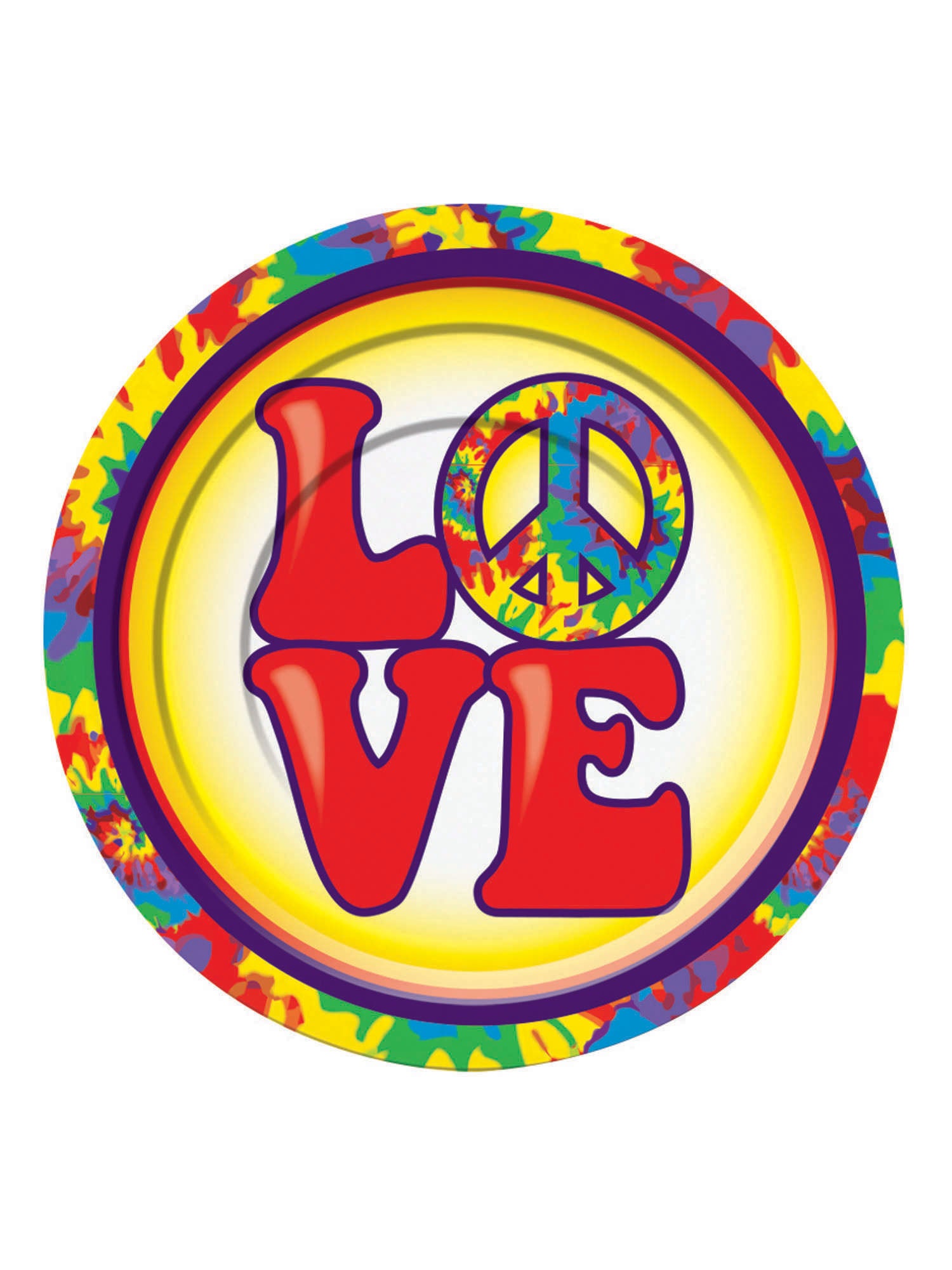 Hippie Decor- Dessert Plate 7In (8Pcs)