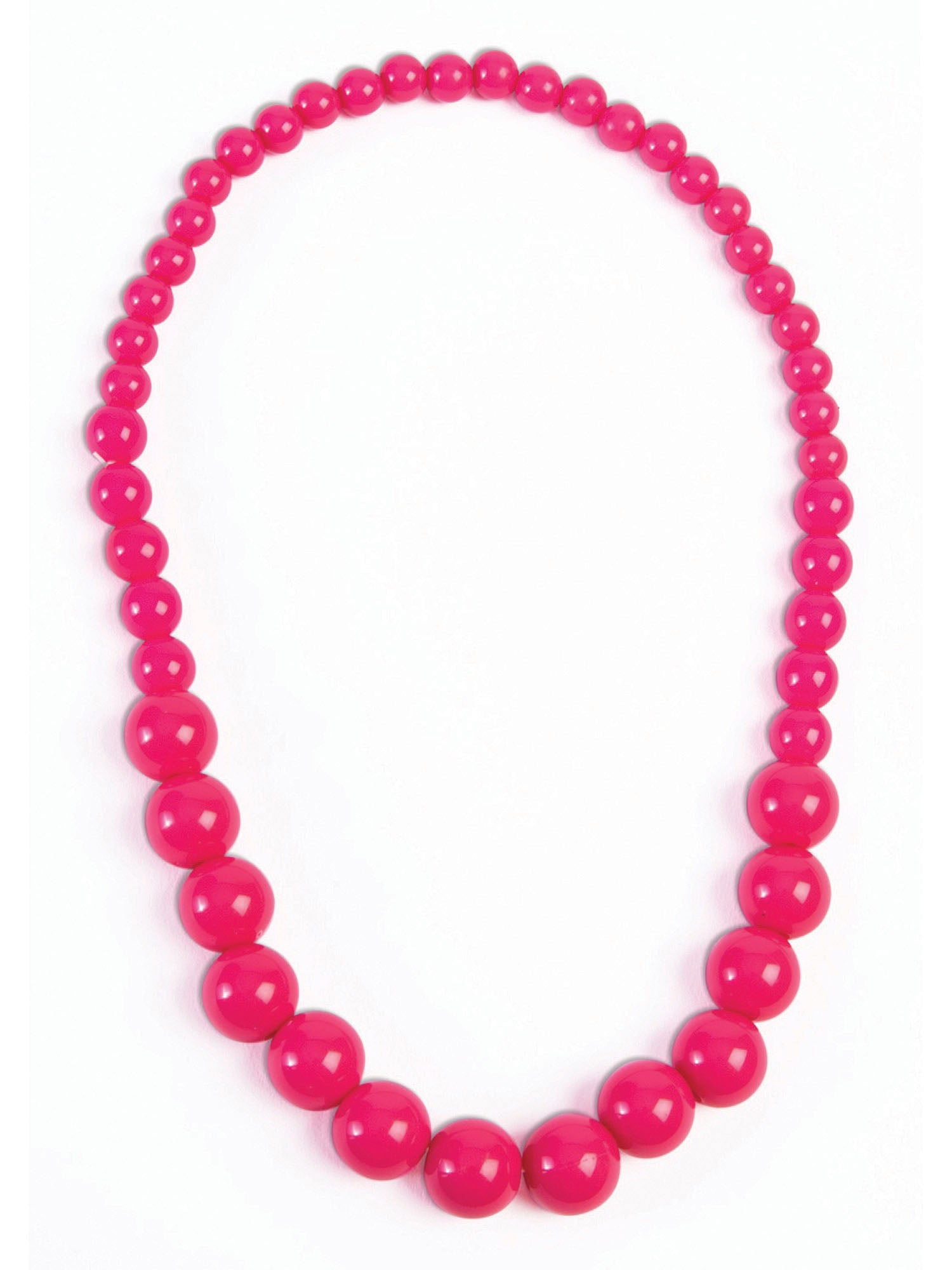 Pop Art Big Pearl Necklace Hot Pink