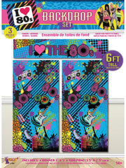 80's Backdrop Set 6Ft/3Pc