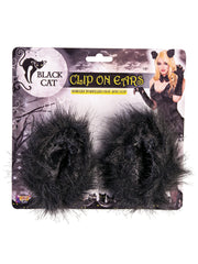 Black Cat Clip On Ears