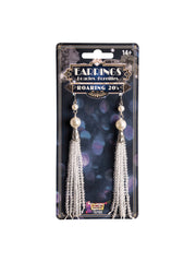 Roaring 20s Pearl Tassel Earrings