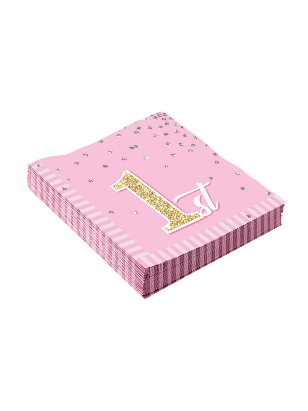 Birthday (1st) Girl Napkin 33cm 1