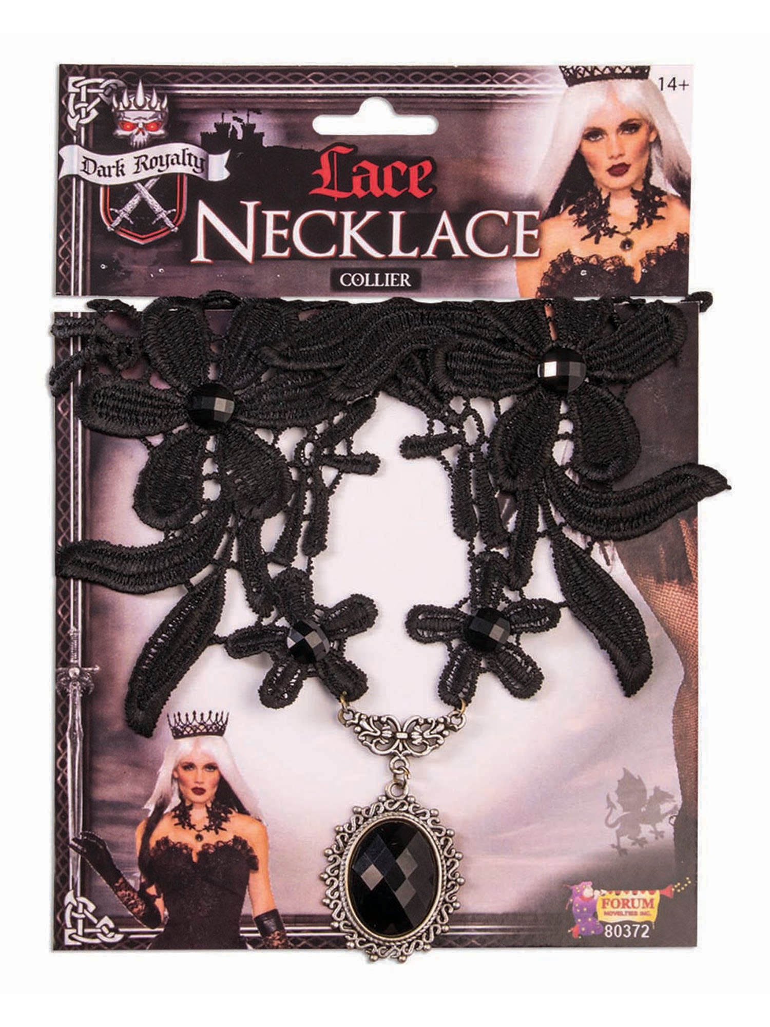 Lace Necklace Dark Royalty