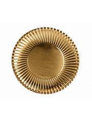 Gold Paper Plates Sml. (10 pack) 18cm