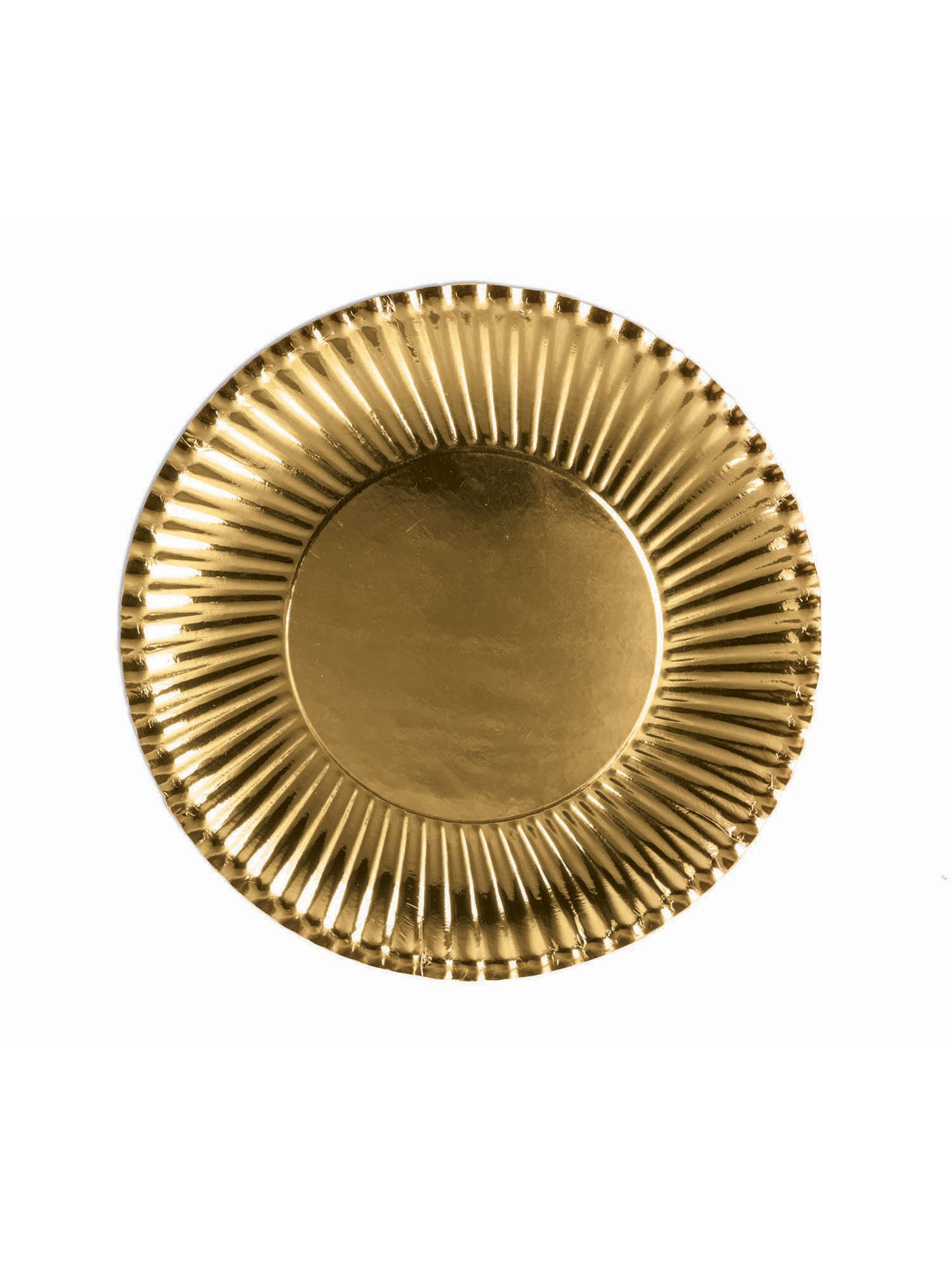 Gold Paper Plates Lge. (10 pack)? 23cm