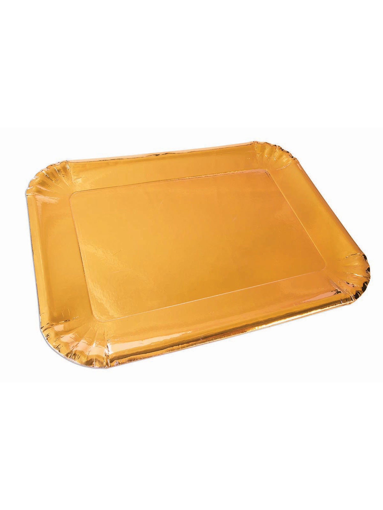 Gold Platters Paper (6 Pack) 25 X16Cm