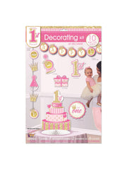 Birthday (1st) Girl Decor Kit 1