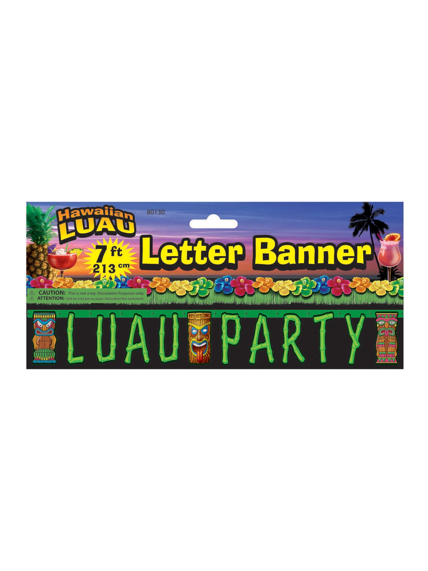 Hawaiian Party Letter Banner 213Cm