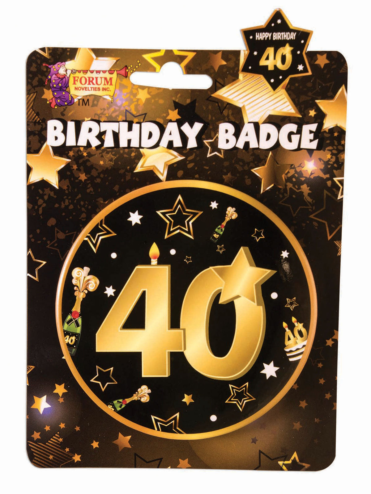 40Th Birthday Badge 1