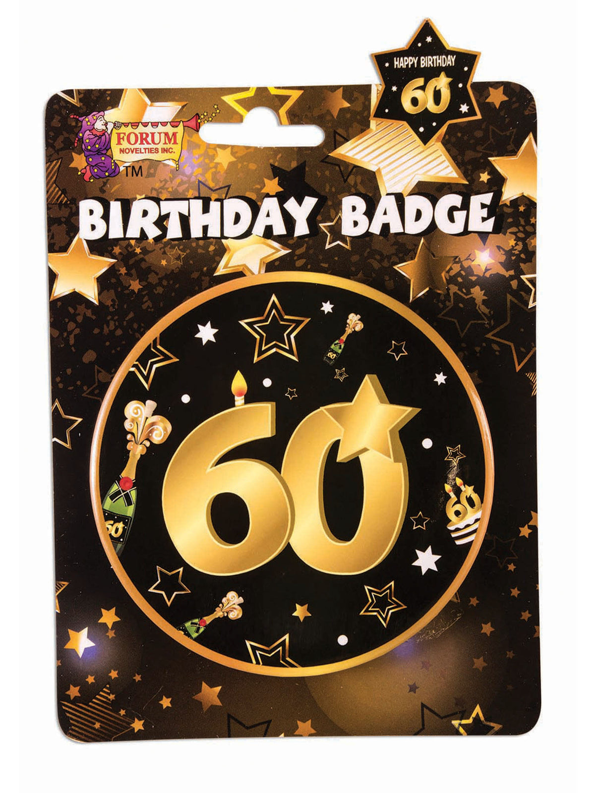60th Birthday Badge 1