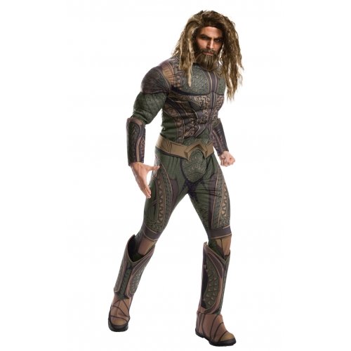 Aquaman Adult Justic League Deluxe Costume - Fancy Dress Town ...