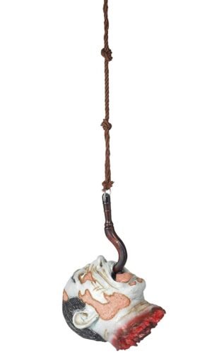 Decapitated Head Hanging From Hook