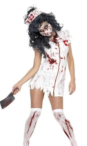 Zombie Nurse Costume, White