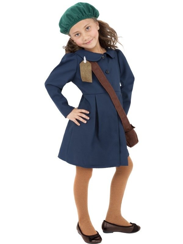 World War Ii Evacuee Girl Costume Fancy Dress Town Superheroes And Halloween Costumes Wigs 4184