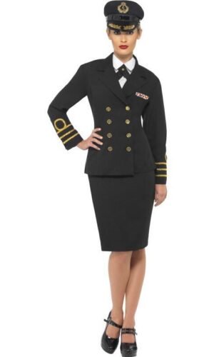 Navy Officer Costume, Black