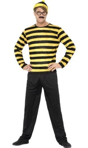 Where's Wally? Odlaw Costume, Black & Yellow