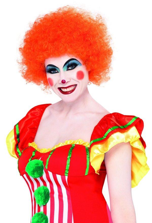 Crazy Clown Wig Orange Fancy Dress Town Superheroes And Halloween Costumes Wigs Masks Hats