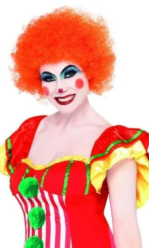 Crazy Clown Wig, Orange