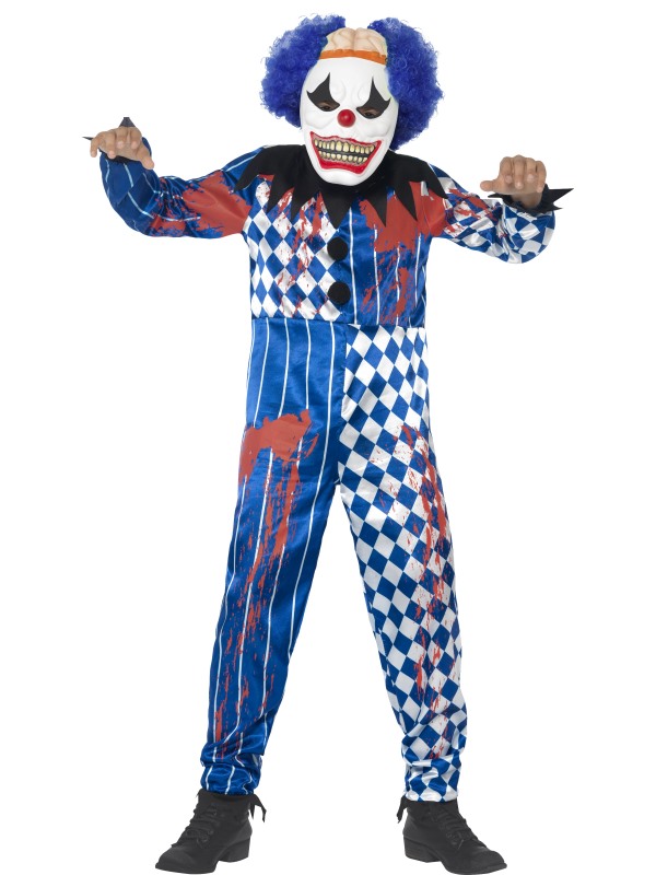 Deluxe Sinister Clown Costume Fancy Dress Town Superheroes And Halloween Costumes Wigs Masks