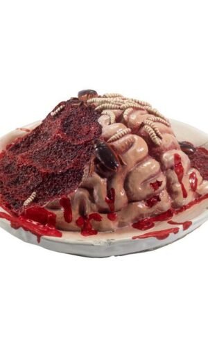 Latex Gory Gourmet Rotting Brain Plate Prop