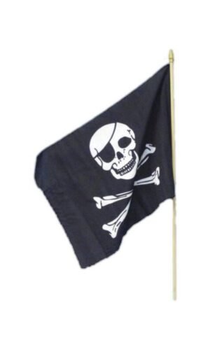 Pirate Flag, 45x30cm / 18inx12in, Black