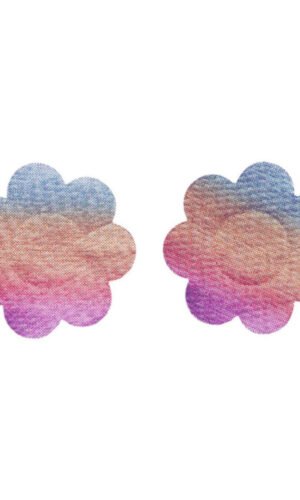 Fever Irridecent Rainbow Flower Nipple Pasties