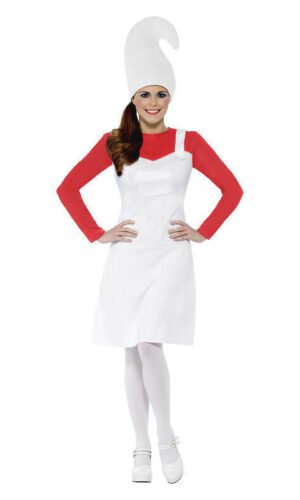 Garden Gnome Costume, Female, White