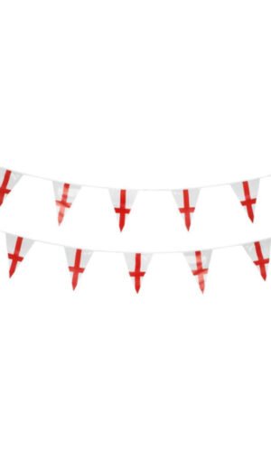England Flag Triangle Bunting, Plastic