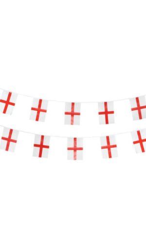 England Flag Rectangle Bunting, Plastic