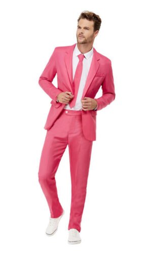 Solid Colour Stand Out Suit, Hot Pink