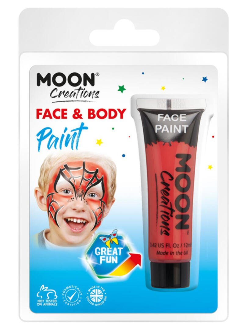 Moon Creations Face & Body Paint, Red