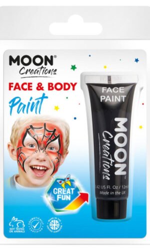 Moon Creations Face & Body Paint, Black