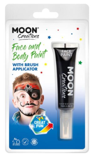 Moon Creations Face & Body Paints, Black