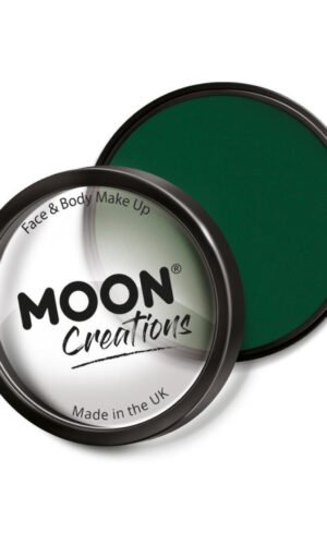 Moon Creations Pro Face Paint Cake Pot, Dark Green