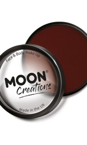 Moon Creations Pro Face Paint Cake Pot, Dark Red