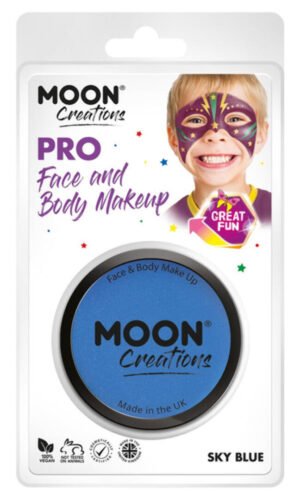 Moon Creations Pro Face Paint Cake Pot, Sky Blue