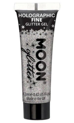 Moon Glitter Holographic Fine Glitter Gel, Silver