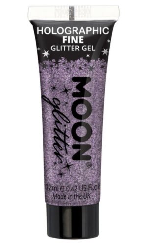 Moon Glitter Holographic Fine Glitter Gel, Purple