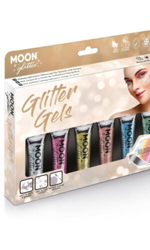 Moon Glitter Holographic Fine Glitter Gel,Assorted