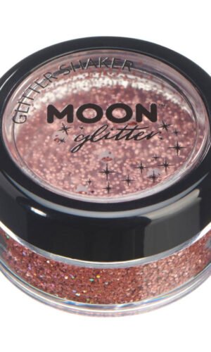 Moon Glitter Holographic Glitter Shakers,Rose Gold