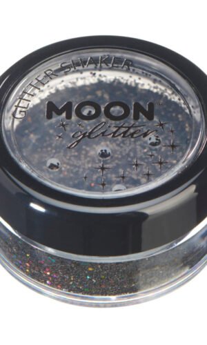 Moon Glitter Holographic Glitter Shakers, Black