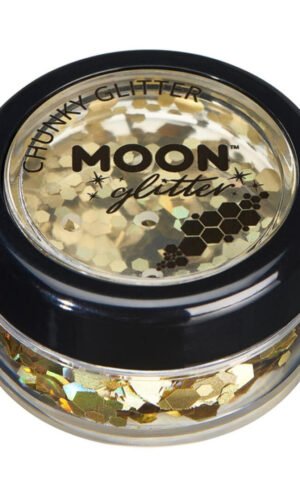 Moon Glitter Holographic Chunky Glitter, Gold