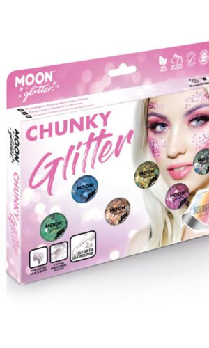 Moon Glitter Holographic Chunky Glitter, Assorted